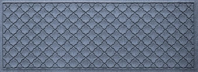 WaterHog Heavy Duty Runner Door Mat, 2' x 5', Made in USA, Durable & Skid-Resistant Entryway Mat, Water-Trapping, Indoor/Outdoor Decorative Floor Covering, Cordova Collection, Bluestone