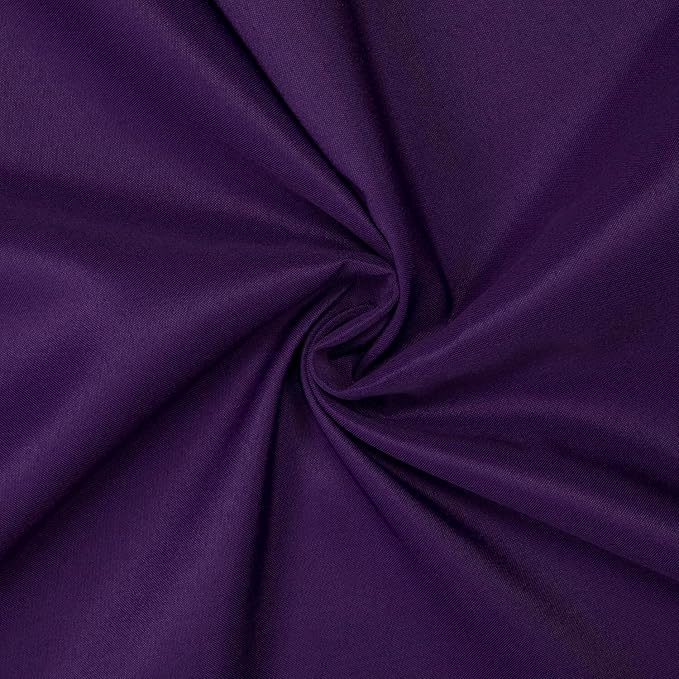 Gee Di Moda Rectangle Tablecloth - 90 x 156 Inch Purple Table Cloth for 8 Foot Tables with Floor-Length Drop - Heavy Duty Washable Fabric for Holiday Party, Dinner, Weddings & Baby Shower