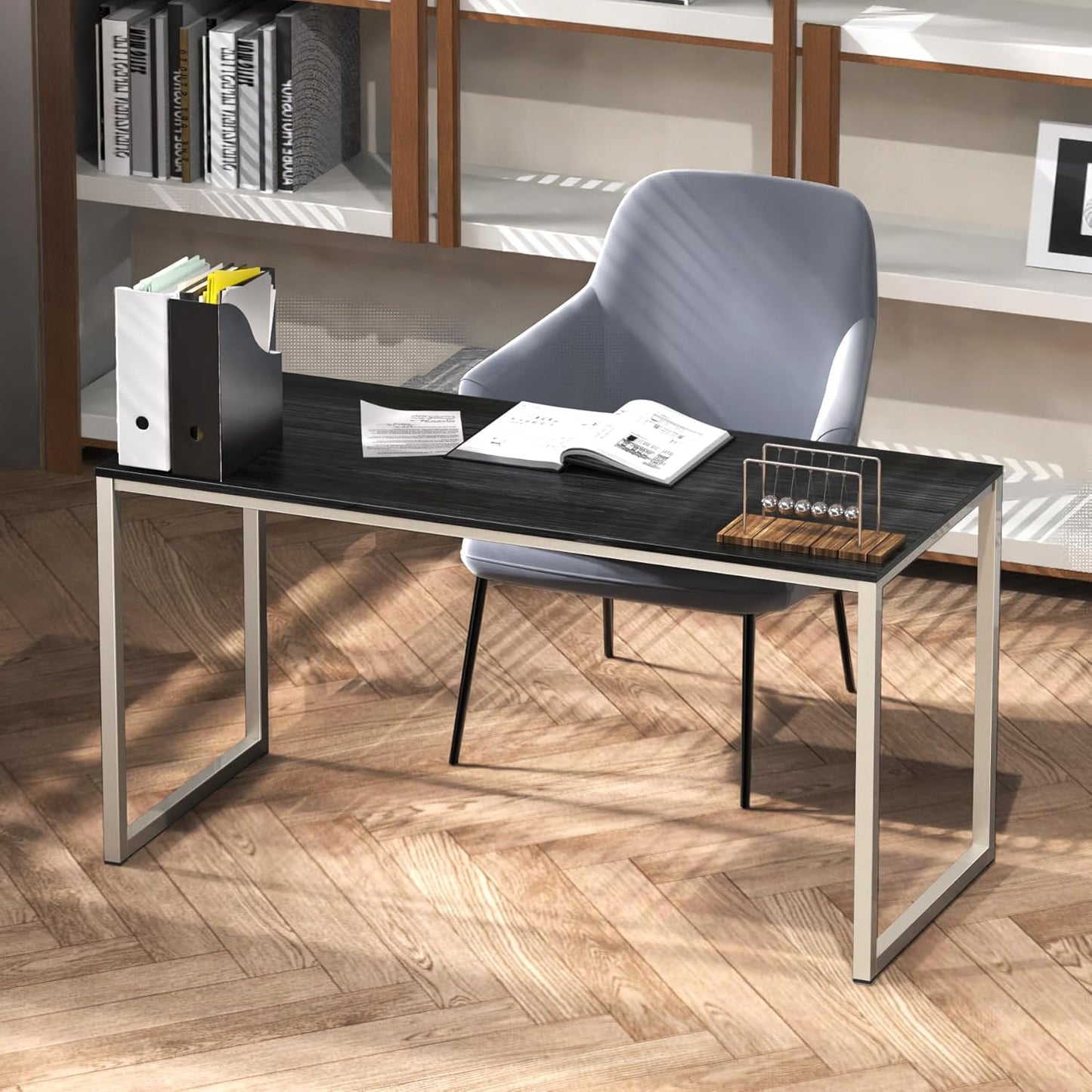 SHW Mission 32-Inch Home Office Computer Desk, Espresso