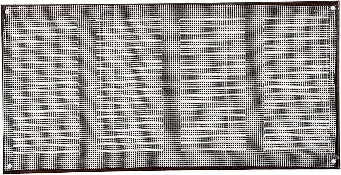 Vent Systems 16" x 8" Inch (Overall Dimensions) Pack of 10 - Brown - Air Vent Cover Metal Air Return Grill - Built-in Pest Guard Screen - HVAC Vent Duct Cover for Home Improvement