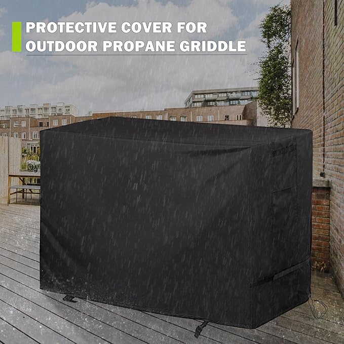 Griddle Cover for Blackstone Patio Series 2-Burner 28" Griddle with Air Fryer, Flat Top Grill Cover for Blackstone 28in 1962 Air Fryer Combo & Two Burners Grill