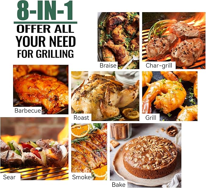 Z GRILLS Wood Pellet Grill Smoker with PID 3.0 Controller, 697 Cooking Area, Meat Probes, Rain Cover for Outdoor BBQ, 7002C