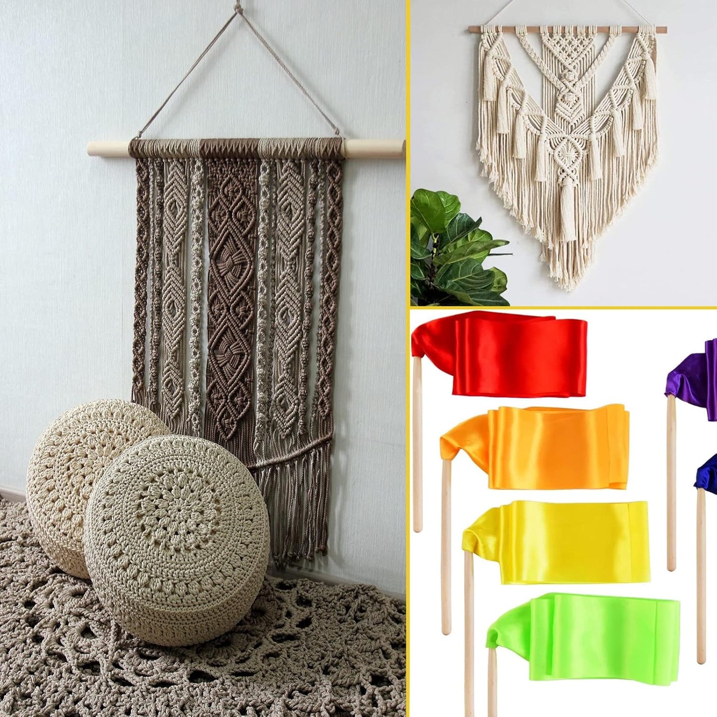 Wooden Dowels Wood Sticks for Crafts 3/8 x 12, 20 PCS Wood Dowel Rods, Round Macrame Dowels, Unfinished Hardwood Sticks for Arts and DIYers, Crafting, Tiered Cake Support and Wedding Ribbon Wands