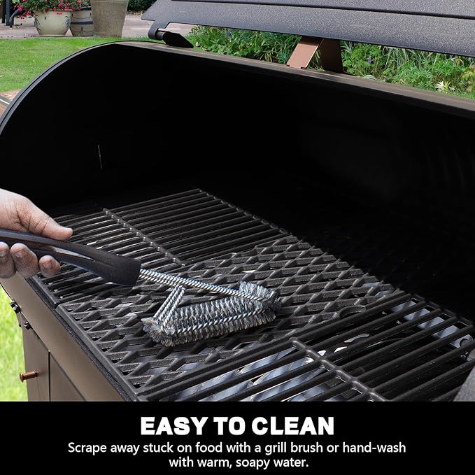 Cast Iron Cooking Grates for Pit Boss 1000 Series Austin XL Rancher XL Grill Parts,PB1000 Grill Grids Replacement Parts for Traeger Pro 34 Wood Pellet Smoker Grills PitBoss Grills Accessories