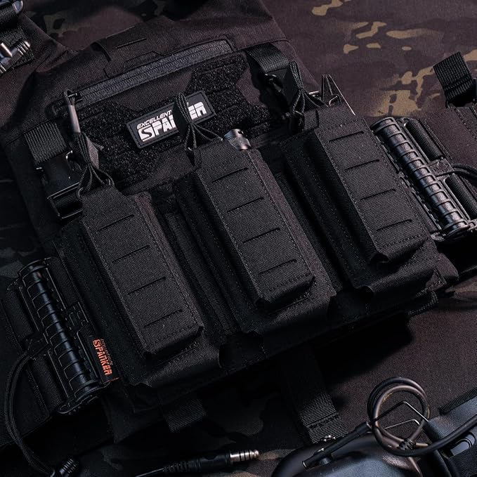 EXCELLENT ELITE SPANKER Tactical Open-Top Single/Double/Triple Molle Mag Pouch for Pistol Mag Pouch Tactical Bag Accessories Holder