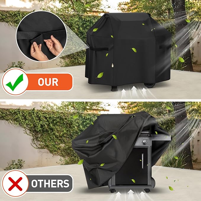 Arcedo Grill Cover 51 Inch Compatible with Weber Spirit II 300 and Spirit 300 Series Gas Grill, Waterproof Heavy Duty Outdoor Barbecue Cover for E310 E330 E315, Compared to 7139