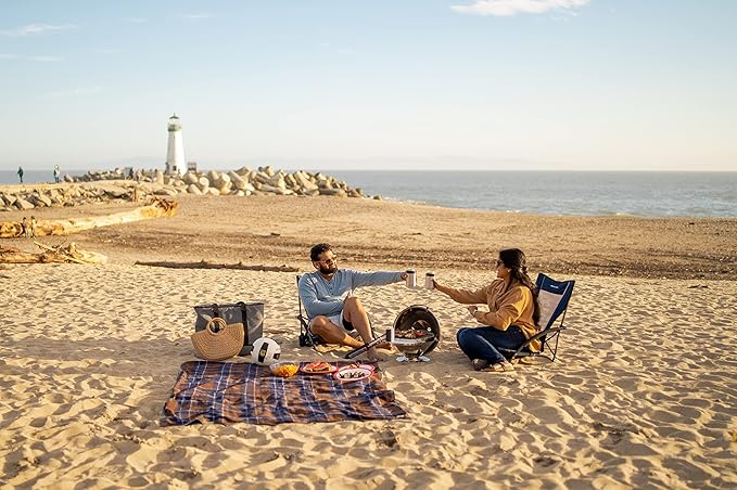 Magma C10-100 Beach Fire Charcoal Grill | Portable Beach BBQ | Compact Charcoal Grill | Outdoor Grill