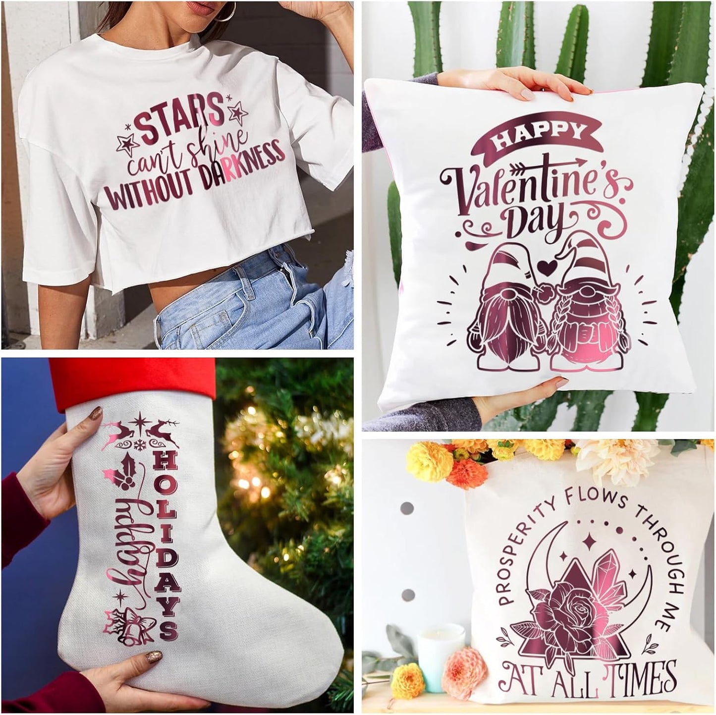 VINYL FROG Metallic Foil HTV Vinyl Roll 12" x5ft Maroon Chrome Heat Transfer Vinyl Iron on Vinyl Easy to Cut & Weed DIY Heat Press Design for T-Shirts