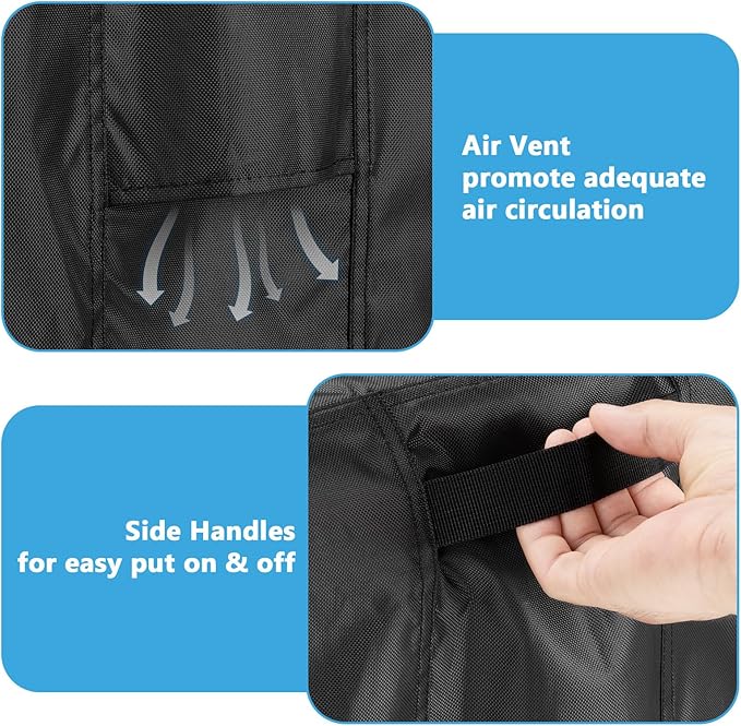 Smoker Cover for Traeger Woodridge Pro/Elite,Waterproof Grill Accessories for Traeger Woodridge Pro,Heavy Duty Windproof Wood Ridge Elite Pellet Grill Cover,68" W x 28" D x 45.7" H