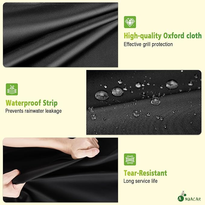 Outdoor Grill Cover for Char Broil Bistro Pro Electric Grill Grill & Griddle-25302146 25302145 25302161, Waterproof Gas Grill Cover Patio BBQ Griddle Covers - 33" L×24" W×37" H, Black