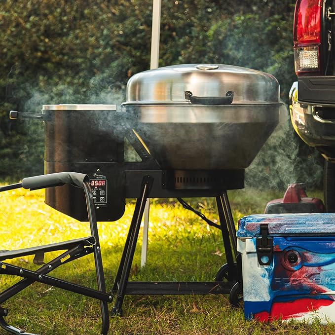 recteq Pellet Grill RT-B380 Bullseye, BBQ, Outdoor, and Electric Pellet Smoker Grill, Electric Smokers, Uses 100% Wood Pellets for Ribs, Brisket, Chicken, Sear, Smoke