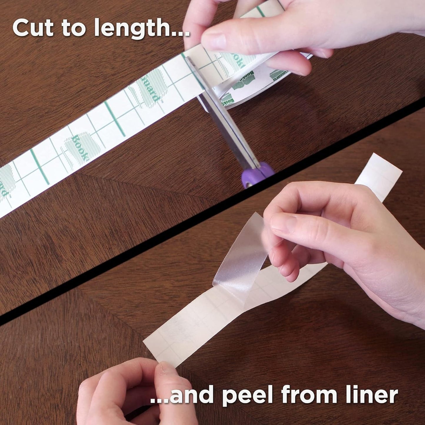 BookGuard 1 inch Clear Vinyl Roll Bookbinding Tape Archival Book Tape Repair Book Spine Book Repair, Clear, 10 Yard per Roll - Case of 5