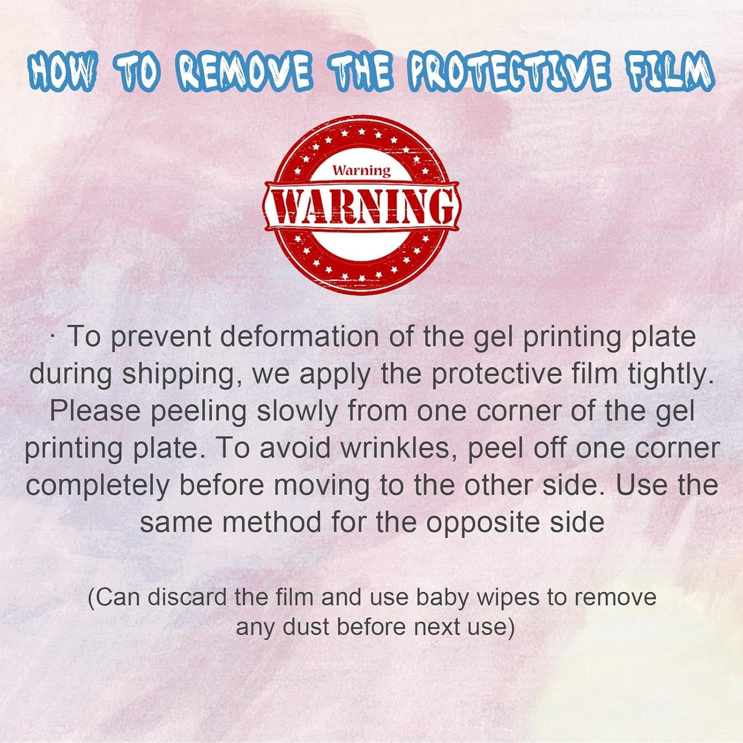 Vollence Gel Printing Plate - 5” X 7”Reusable Gel Monoprinting Plate for Press Art, Printmaking Supplies for Scrapbooking, Card Making, Arts and Crafts,Journaling,Collage