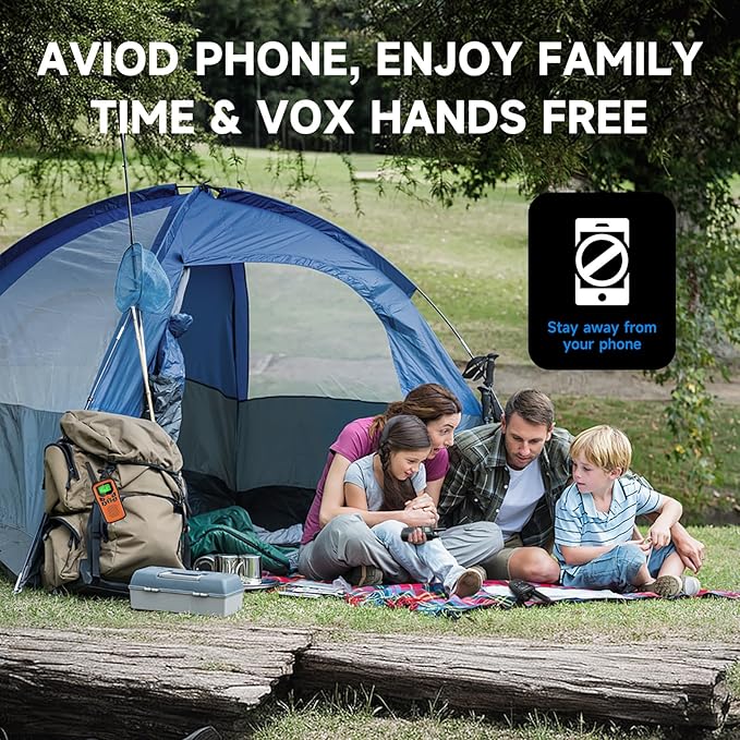 Rechargeable Walkie Talkies Long Range for Adults, Walky Talky VOX with 22 FRS Channels, 99 Privacy Codes Two Way Radio,1200mAh Li-ion Battery, for Camping Hiking Emergency (4 Pack Colorful)