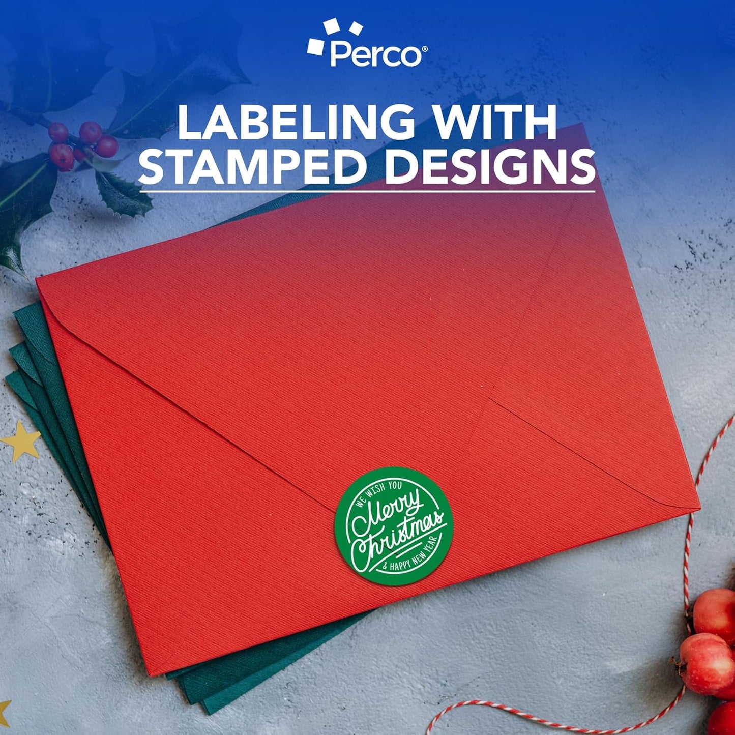 Perco Green 3-Inch Round Circle Dot Sticker Labels with Easy Peel Perforation - 500 Labels per Roll - Strong Adhesion, Vibrant Colors for Organizing, Crafting & More - Made in USA