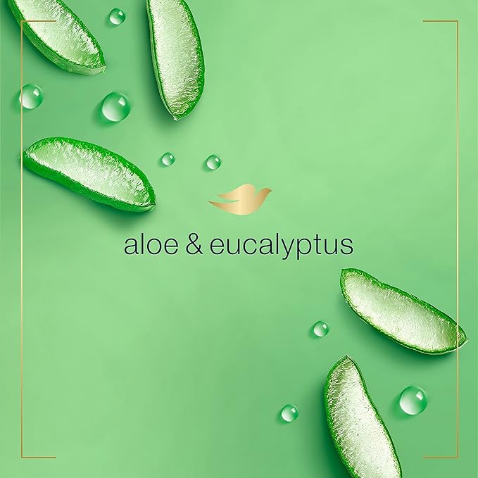 Dove Foaming Hand Wash 4 Count Aloe & Eucalyptus Protects Skin from Dryness, More Moisturizers than the Leading Ordinary Hand Soap, 10.1 oz