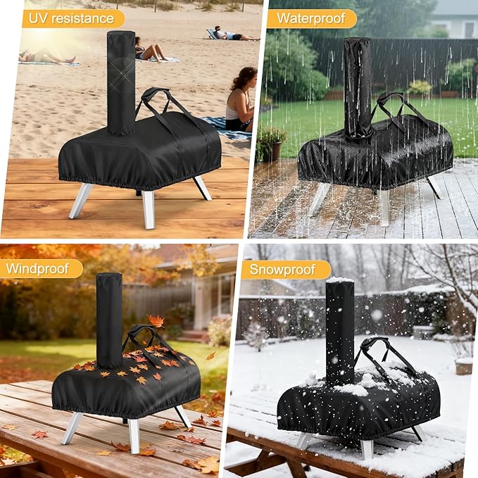 Pizza Oven Cover for Pellethead,TwoPone Waterproof Pizza Oven Accessories Carry Cover for Outdoor