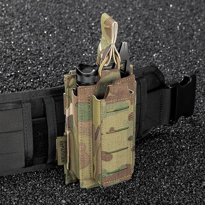EXCELLENT ELITE SPANKER Tactical Open-Top Single/Double/Triple Molle Mag Pouch for Pistol Mag Pouch Tactical Bag Accessories Holder