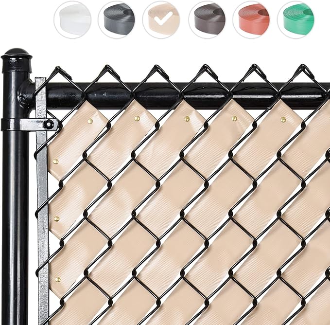 Chain Link Fence Privacy Tape (Desert Tan)