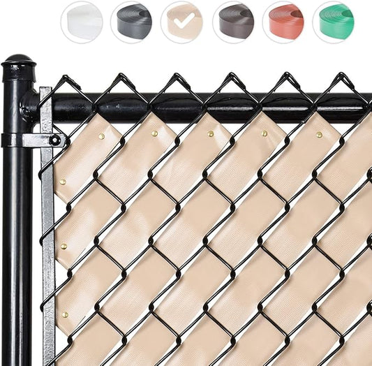 Chain Link Fence Privacy Tape (Desert Tan)