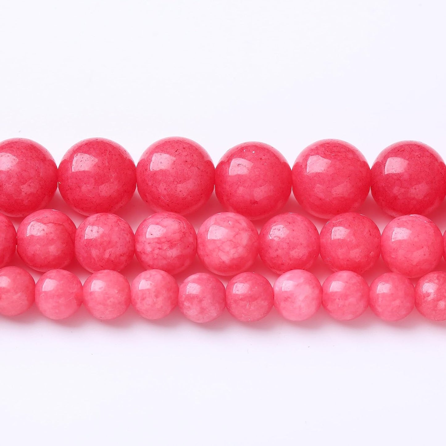 45PCS 8MM Natural Red Rhodonite Jade Stone Beads Round Loose Stone Beads for Jewelry Making DIY Energy Stone Healing Power Bracelet 15"
