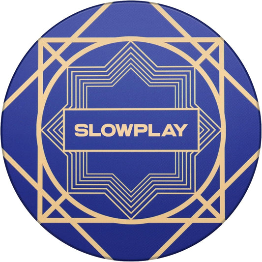 SLOWPLAY Nash Ceramic Poker Chips in Bulk, Casino Grade Ceramic 10-Gram Poker Chip for Texas Hold'em, 39mm Professional Chips Pack of 50 (Blue)