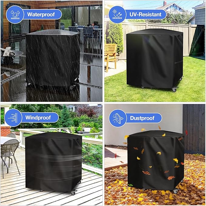 Grill Cover for Blackstone Model 8003 E-Series 22" Electric Tabletop Griddle with Prep Cart,Waterproof Heavy Duty Indoor Griddle Cover