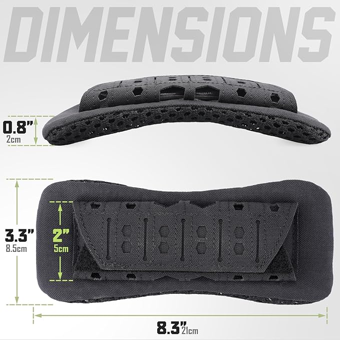 WYNEX Shoulder Strap Pad for Vest Carrier, 2 Pack Tactical Plate Shoulder Pads Strap Cushion Vest Accessories Shoulder Pads Soft Mesh Pads with Tactical Gear for Men