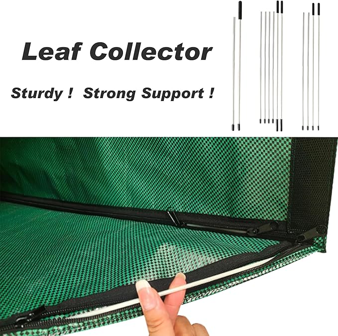 Trash Bag Holder Outdoor Leaf Bag Support Stand with 15 PCS 39 Gallon trash bags Leaf Collector | Metal Frame Holder for 30-45 Gallons Bags for Camping Leaves Gardening Parties