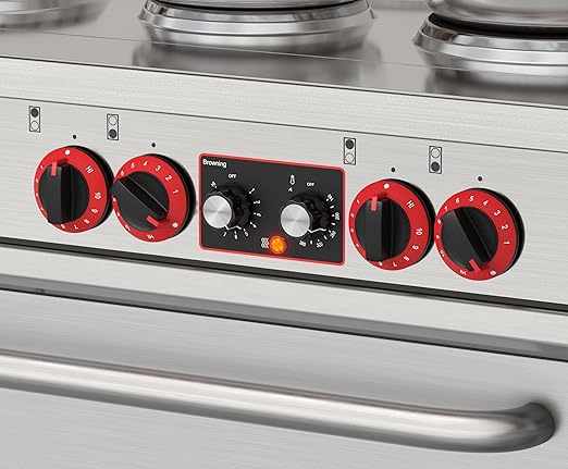 KoolMore 60 in. Commercial Electric Range with 10 Burners and 2 Standard Electric Ovens in Stainless Steel - 208V 3-Phase, CSA Listed (KM-CR60-E)