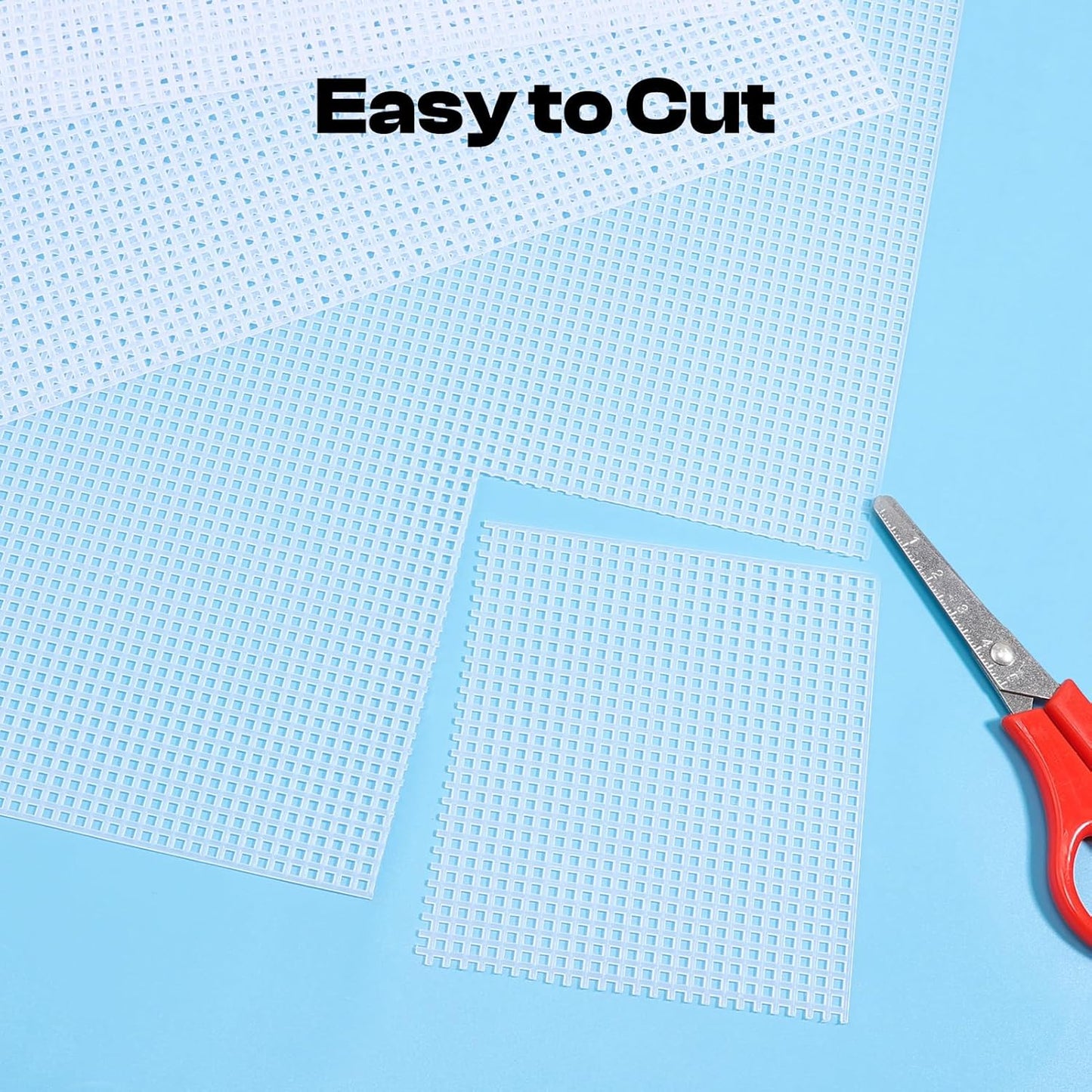 Caydo 20 Pieces 7 Count Plastic Mesh Canvas Sheets, Eye Mesh for Therian Mask, Acrylic Yarn Crafting, Knit Crochet Projects and Make Aquarium Dividers (10.5 X 13.5 Inch)