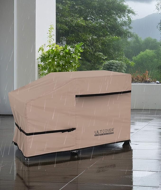 ULTCOVER 600D Outdoor Waterproof Griddle Cover for Blackstone Halo LoCo Cookers Nexgrill Weber 28 inch Single Side Shelf Flap Top Grill with Hood