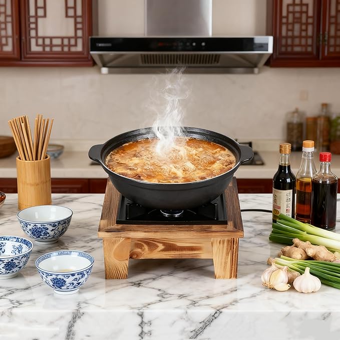 Jerliflyer Alcohol Wood Stove,Japanese Portable Stove Belly Stove for Outdoor Picnic for Soup Pot Roasting Pan Kettle