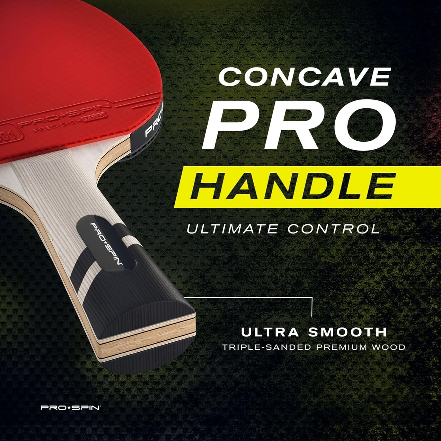 PRO SPIN Ping Pong Paddles - Professional Level Table Tennis Rackets with Carbon Fiber for Superior Control | 7-Ply Blade, Premium Rubber, 2.0mm Sponge | Includes Protector Case