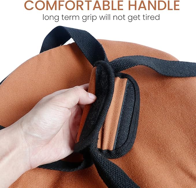 Camping Tableware Carrying Bag, 13.7L Large Capacity Waterproof Picnic Flatware Storage Bag, Outdoor BBQ Round Storage Bag for Plates Dishes Pots Bowls Utensils