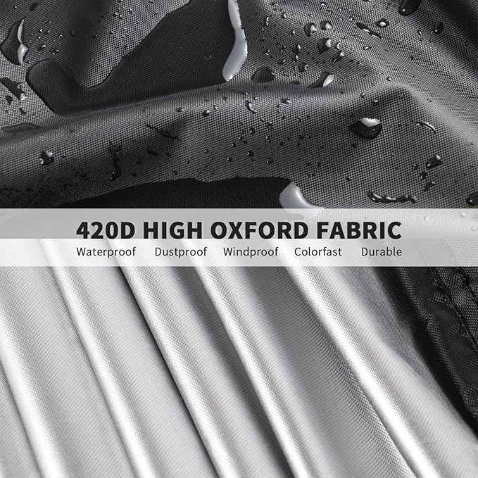 Outdoor Prep Table Cover 36 Inch,Waterproof Patio Stainless Steel Metal BBQ Table Cover All Season Protection for Outdoor Table - 36 x 30 x 35 Inch