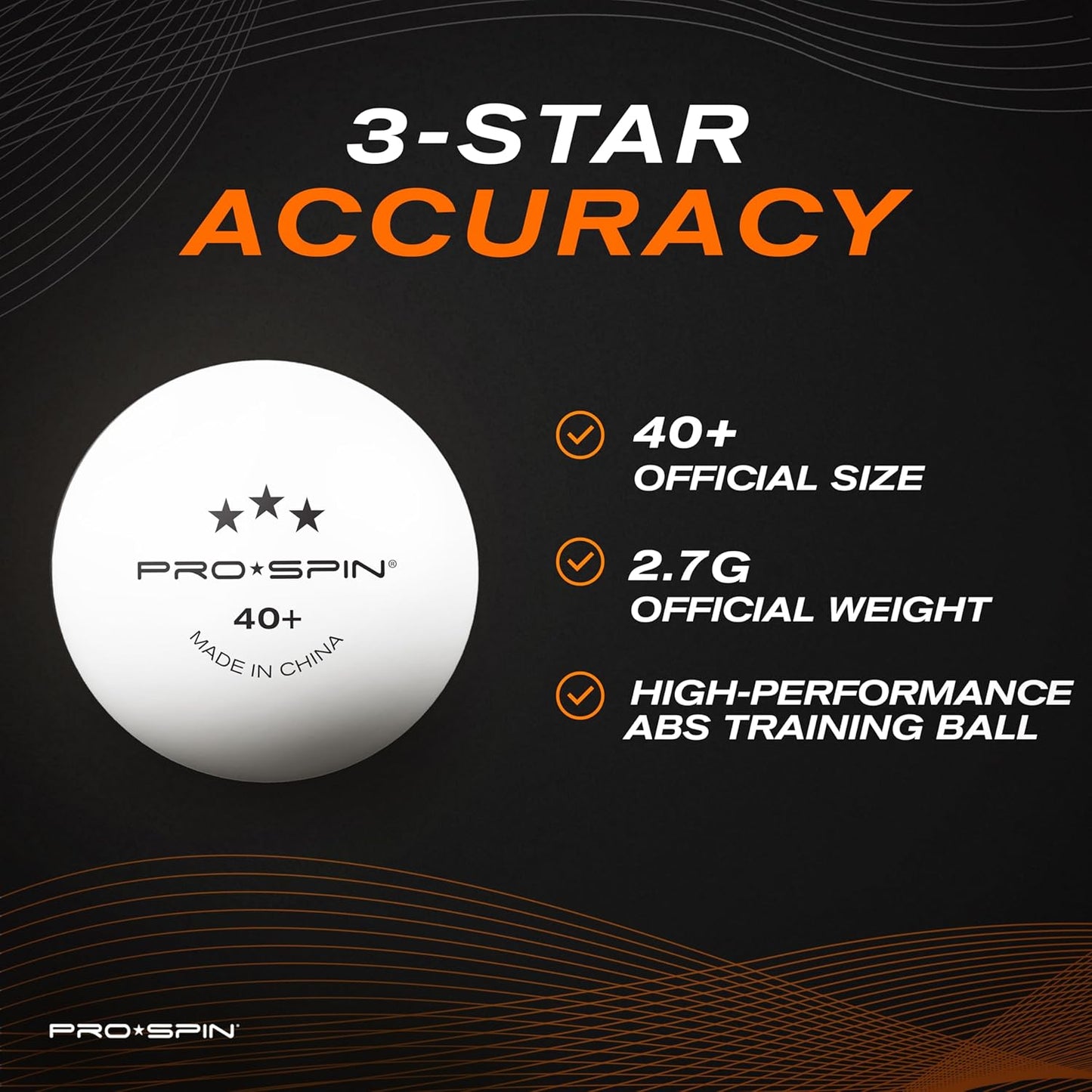 PRO SPIN Ping Pong Paddles - High-Performance Set with Premium Table Tennis Rackets, 3-Star Ping Pong Balls, Compact Storage Case | Professional Quality Ping Pong Paddle Set | Indoor & Outdoor Games