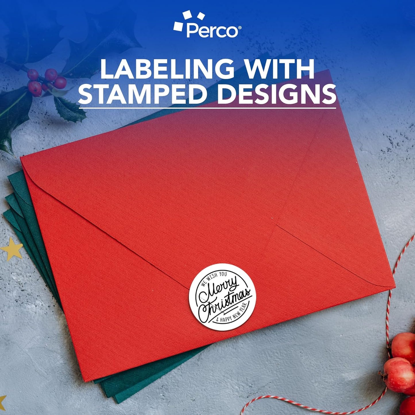 Perco White 3-Inch Round Circle Dot Sticker Labels with Easy Peel Perforation - 500 Labels per Roll - Strong Adhesion, Vibrant Colors for Organizing, Crafting & More - Made in USA