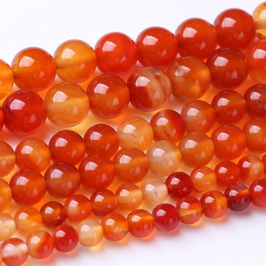 36PCS 10MM Red Agate Stone Beads Energy Healing Beads for DIY Jewelry Bracelet Necklace Making for Jewelry Making 15Inch