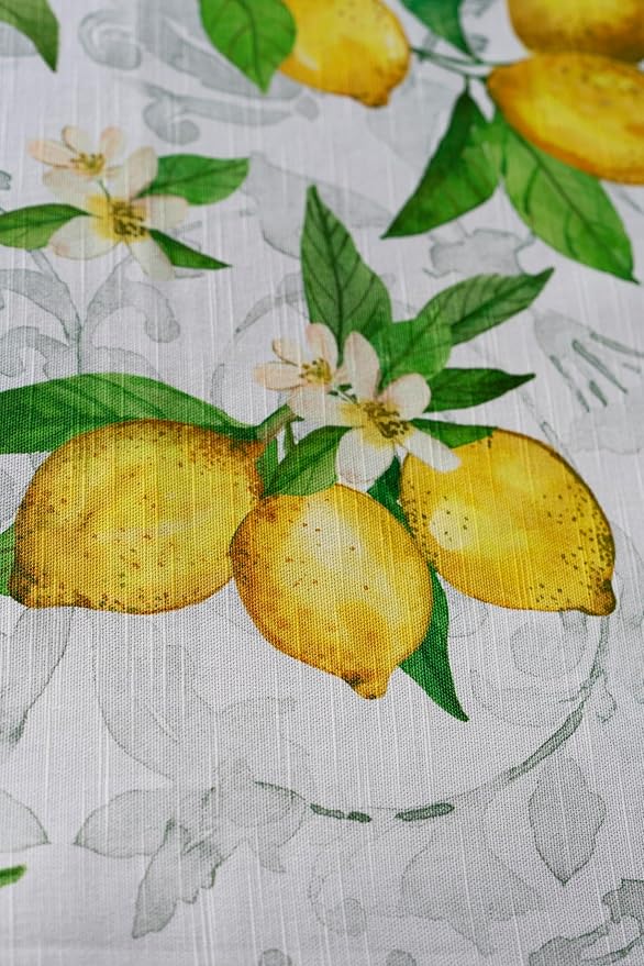 Maison d' Hermine Table Cloth Rectangle Table 100% Cotton 60 x 108 Inches Tablecloth Reusable Decorative Everyday Use for Dining Room, Farmhouse, Home, Party, Festive & Wedding Spring Summer - Cedrat