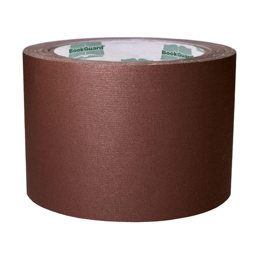 BookGuard 3 inch Premium Bookbinding Repair Cloth Tape, 15 Yard Roll, Brown