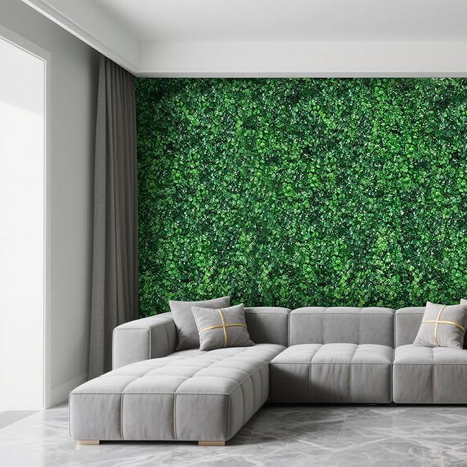 24PCS 24x16inch Artificial Boxwood Panels - UV Protected Privacy Screen Indoor Outdoor Garden Fence