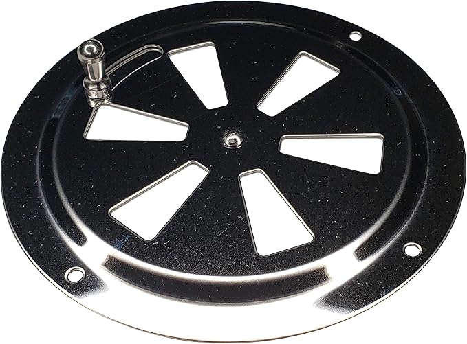 4" BBQ Smoker Air Vent (Stainless Steel) - Pinwheel Grill Damper For Increased Airflow