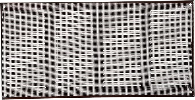 Vent Systems 16" x 8" Inch Brown Metal Air Vent Cover - 3 Pack - Louvered Wall Grille with Built-in Mesh Screen - Durable HVAC Duct Cover for Exhaust and Supply in Home, Garage - Indoor & Outdoor Use