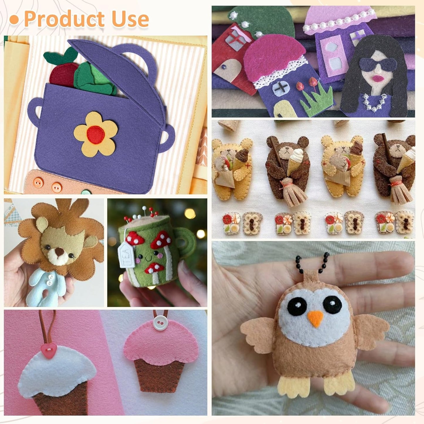 XSEINO 12 Rolls 8"x35" 1.4mm Thick Soft Felt Fabric Sheet 12 Assorted Morandi Series Colors Felt Pack for DIY Craft Sewing Squares Nonwoven Patchwork