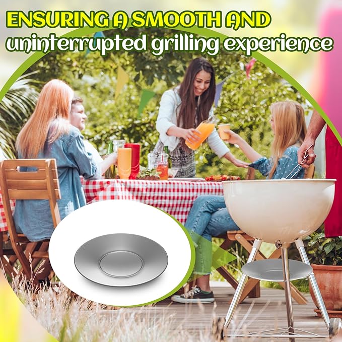 2 Pcs 11'' Diameter Ash Catcher Pan Ash Pan for Charcoal Grill Compatible with Weber for Grill Replacement Parts