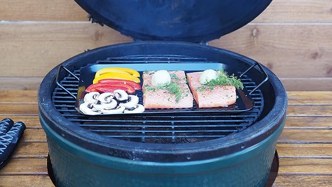 Grill Topper BBQ Grilling Matte Black Pan/Tray 5-Pcs Value Pack