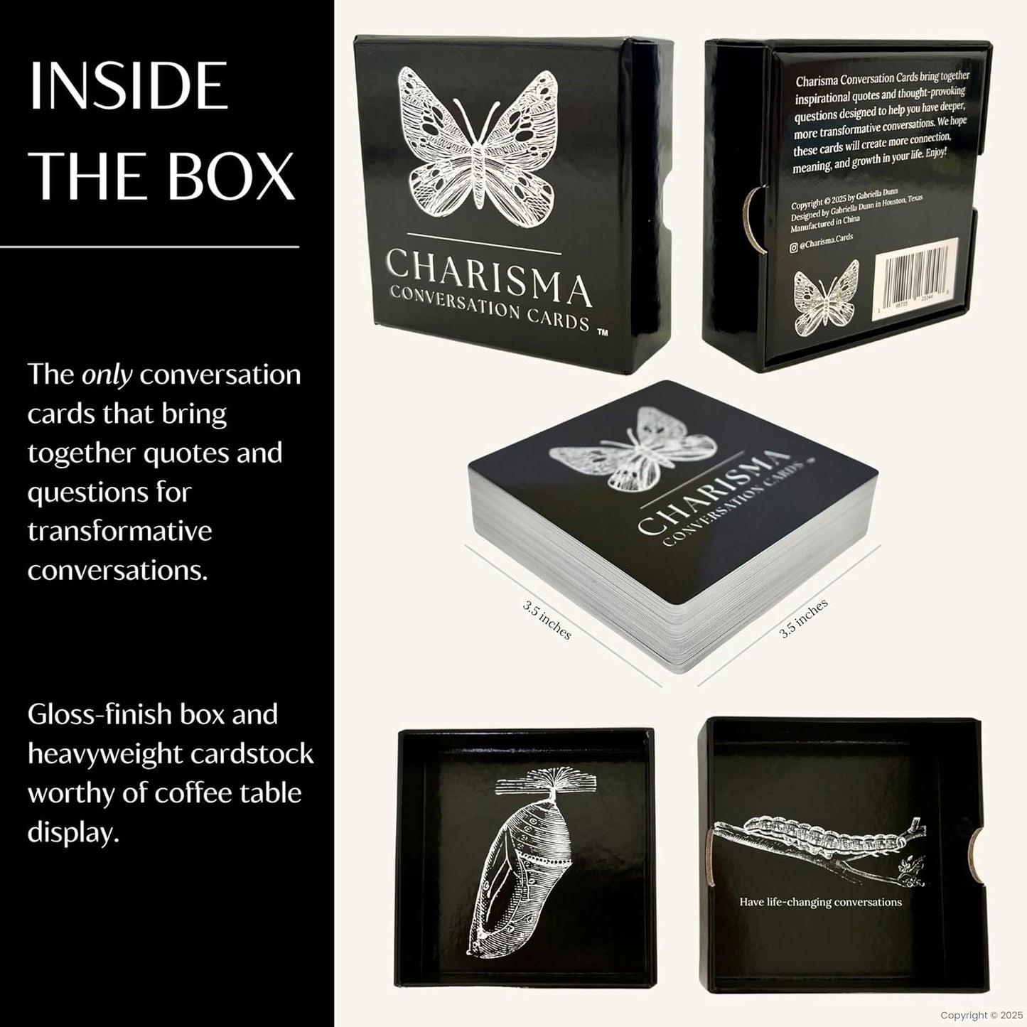 Conversation Cards – 54 Inspiring Quotes Paired with Questions to Spark Honest, Fun & Meaningful Conversations for Couples, Families & Friends