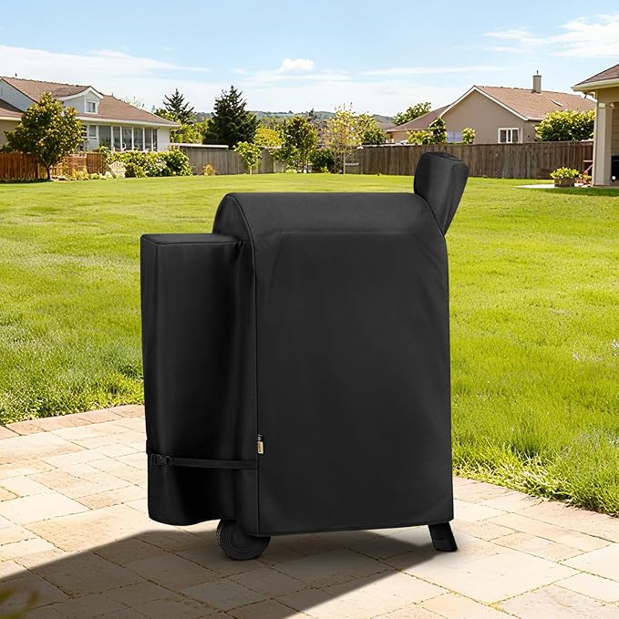 Arcedo Pellet Grill Cover Compatible with Traeger Pro 22 Series - Waterproof Outdoor Wood BBQ Smoker Covers for Century 22, Eastwood 22, Pro 575, Lil' Tex Elite 22, Heavy Duty Grilling Protector