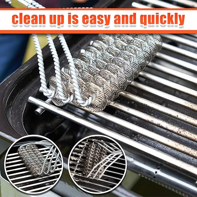 1 Pack 40901 Grill Steel Wire Cooking Grid Rock Grates Replacement Parts for BBQ Grillware Models,for El Patio Models,14 inch x 24 3/8 inch
